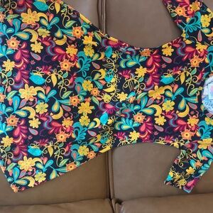 LuLaRoe Colorful Floral Women's Blouse
